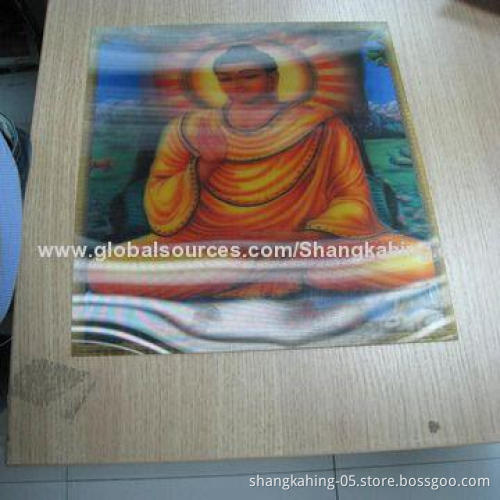 Custom Made 3D Lenticular Hologram Sticker in 2 or 3 Images with Some Motion